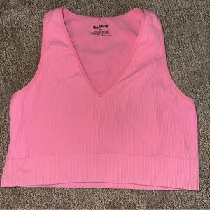 Garage Pink Women's Ribbed Top